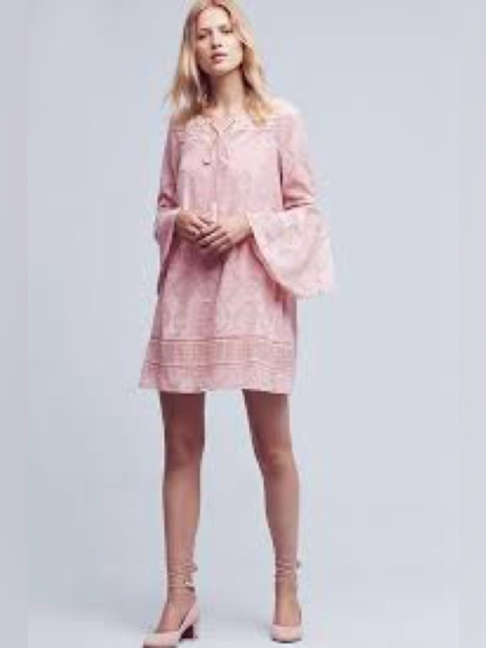 Anthropologie Floreat Esme Bell-Sleeve Dress Size 6